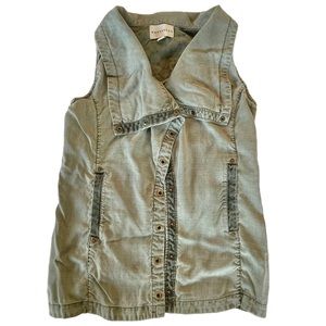 Anthropologie Marrakech Tombolo Utility Vest Olive Green Size Small